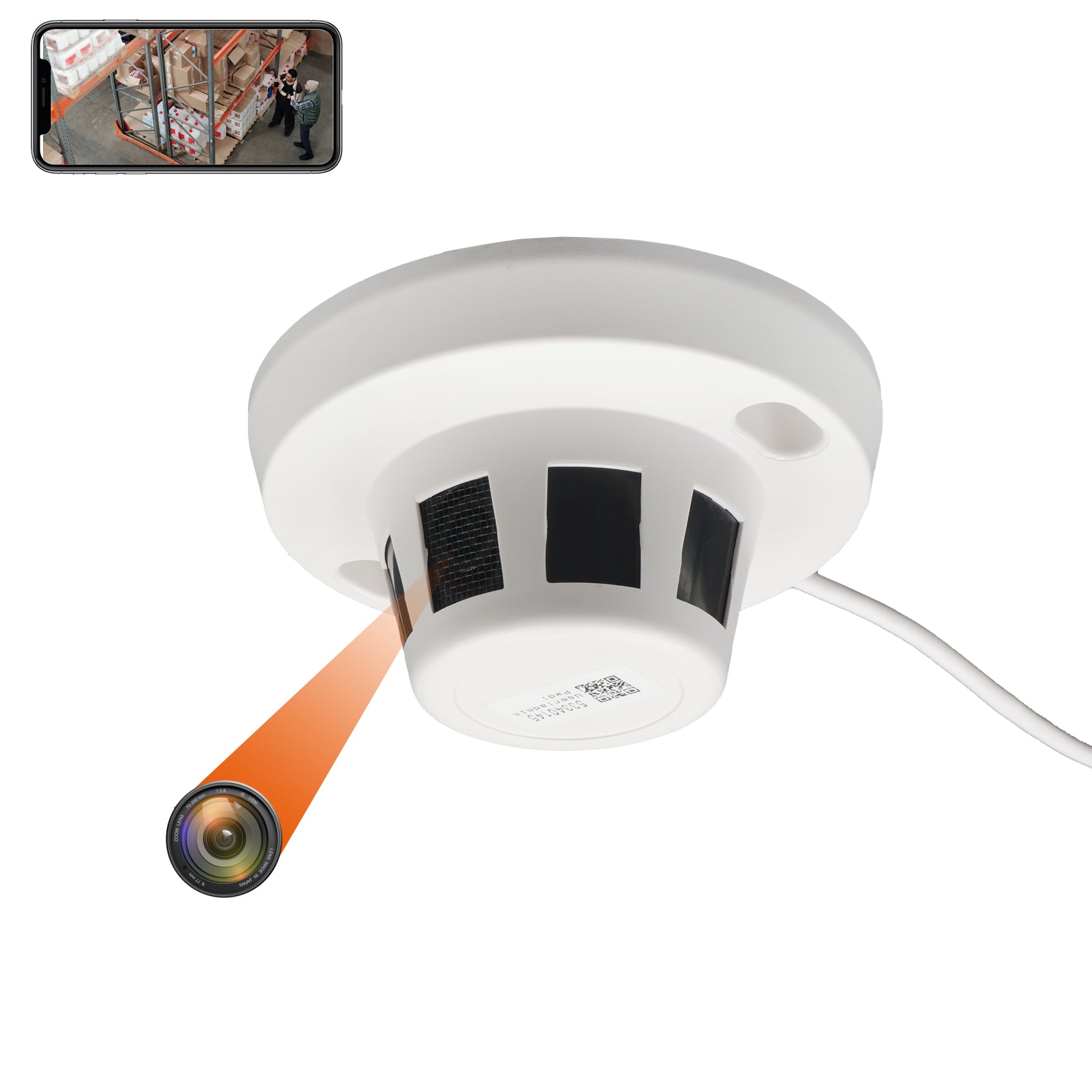 Hidden Camera Smoke Detector HD 1080P No Night Vision Spy Camera Hidden Cameras Small Camera with Motion Detection Spy Cameras for Home Security Nanny Cams