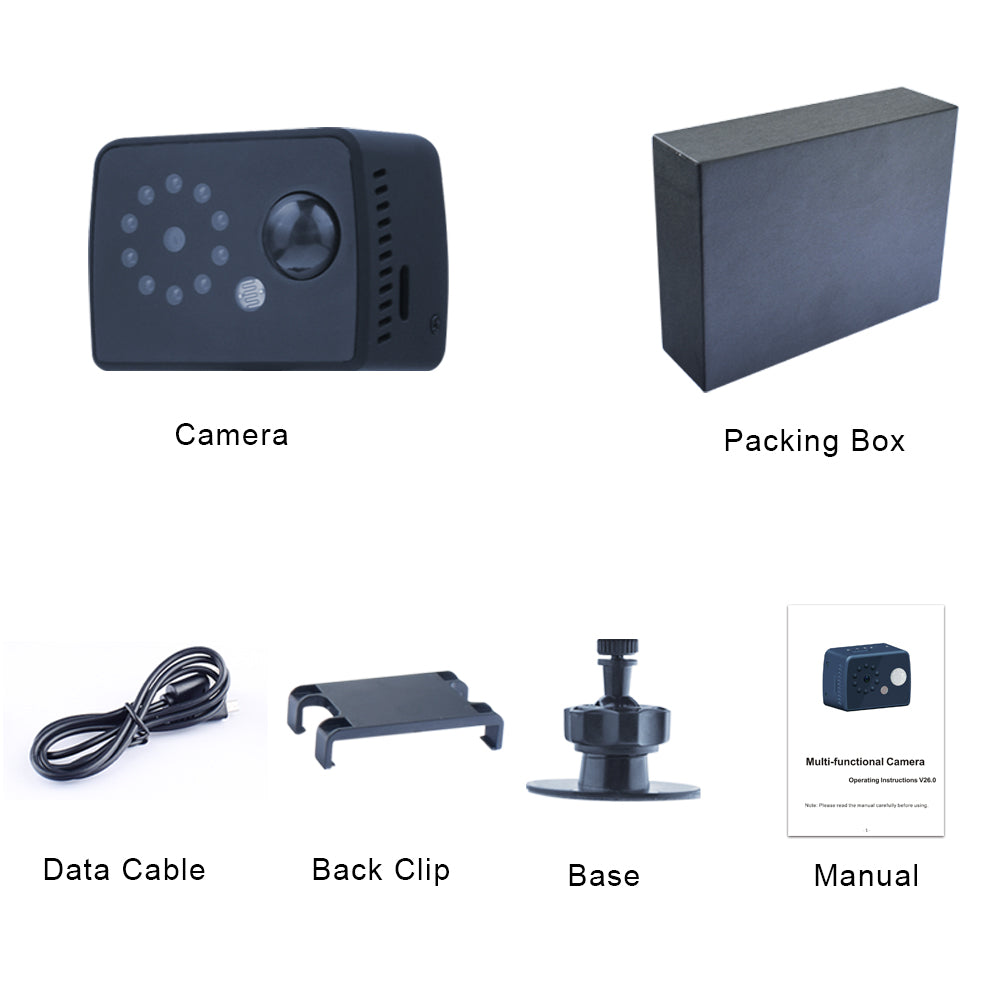 Mini Spy Cameras Hidden, 1080P HD Small Portable Wireless Tiny Nanny Cam, Home Security Surveillance Camera with Night Vision and Motion Detection