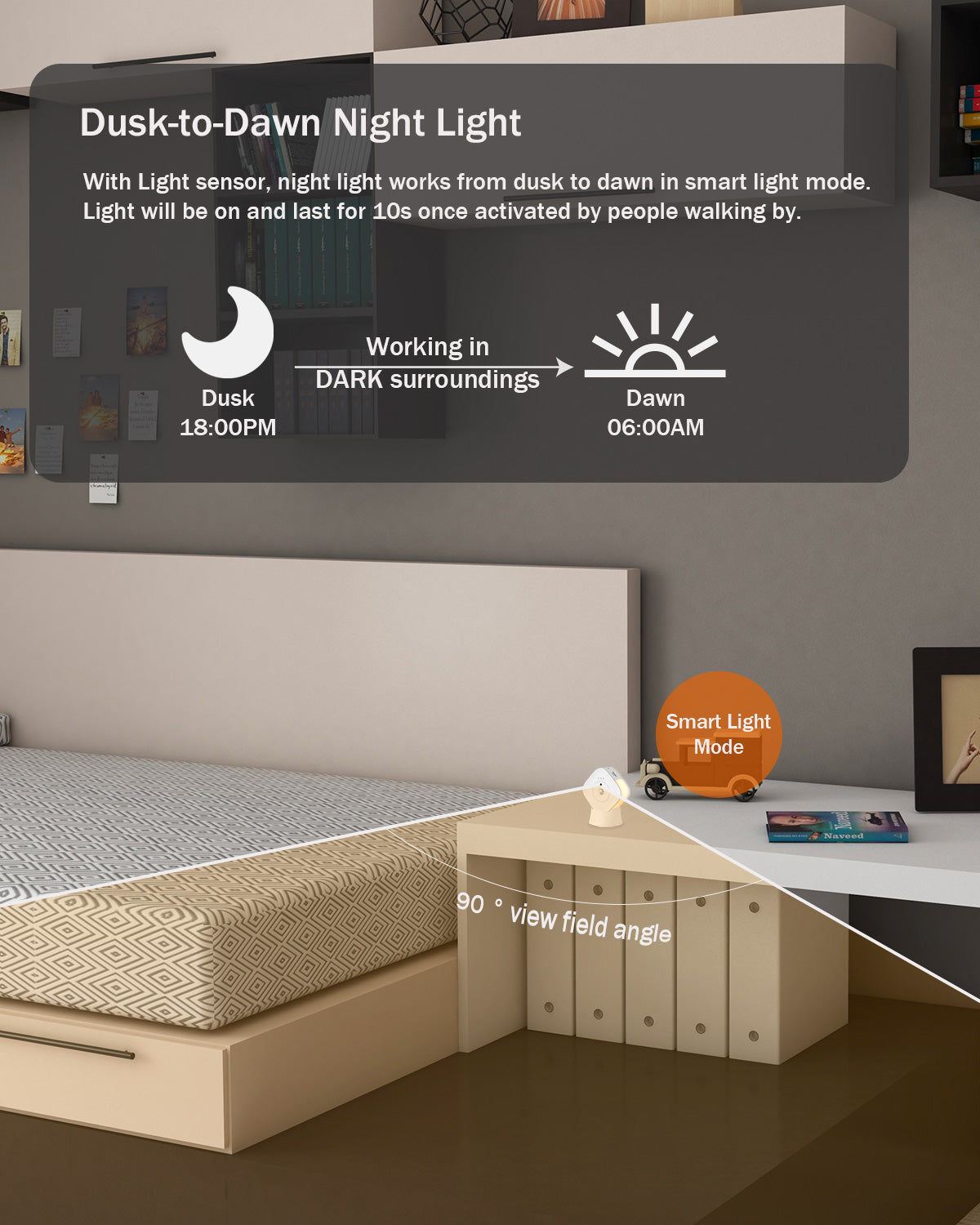 Hidden Camera for Home Security, Motion Activated, Long Battery Life, Nanny, Elder Care, Baby Room Use