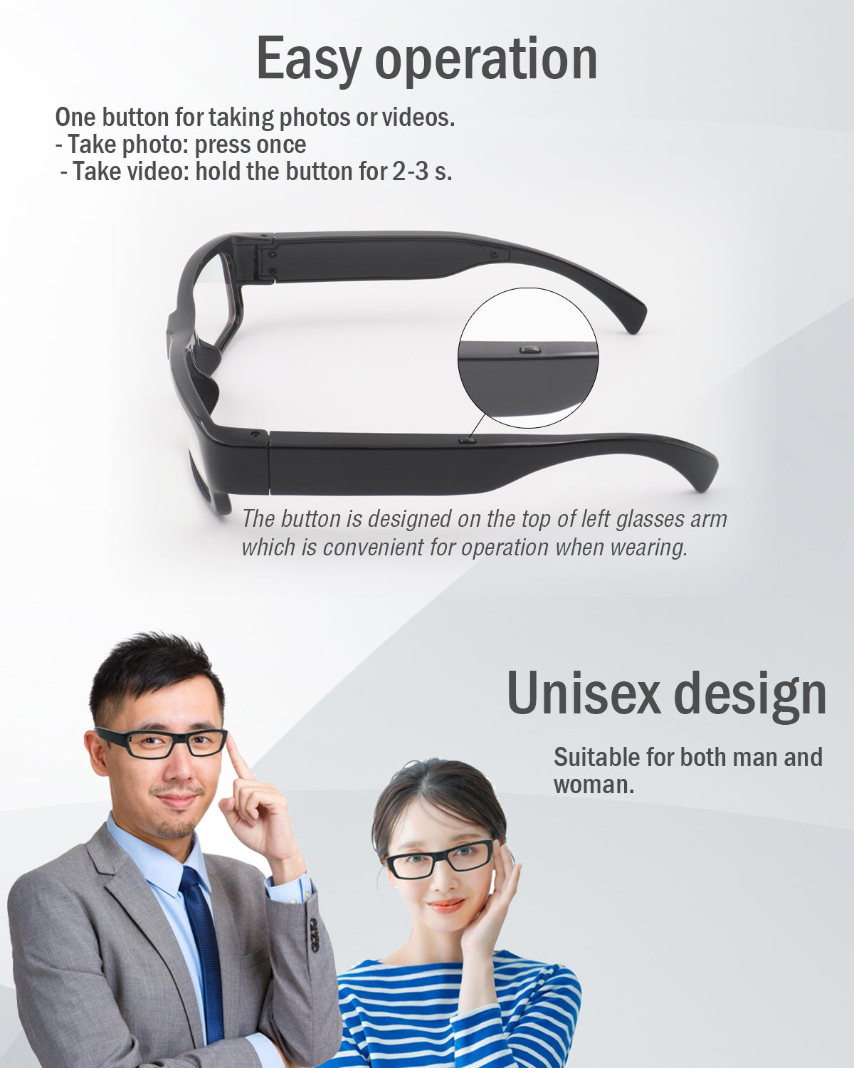 Camera Glasses Spy Camera Glasses 1080p Eyewear Video Recording Camera