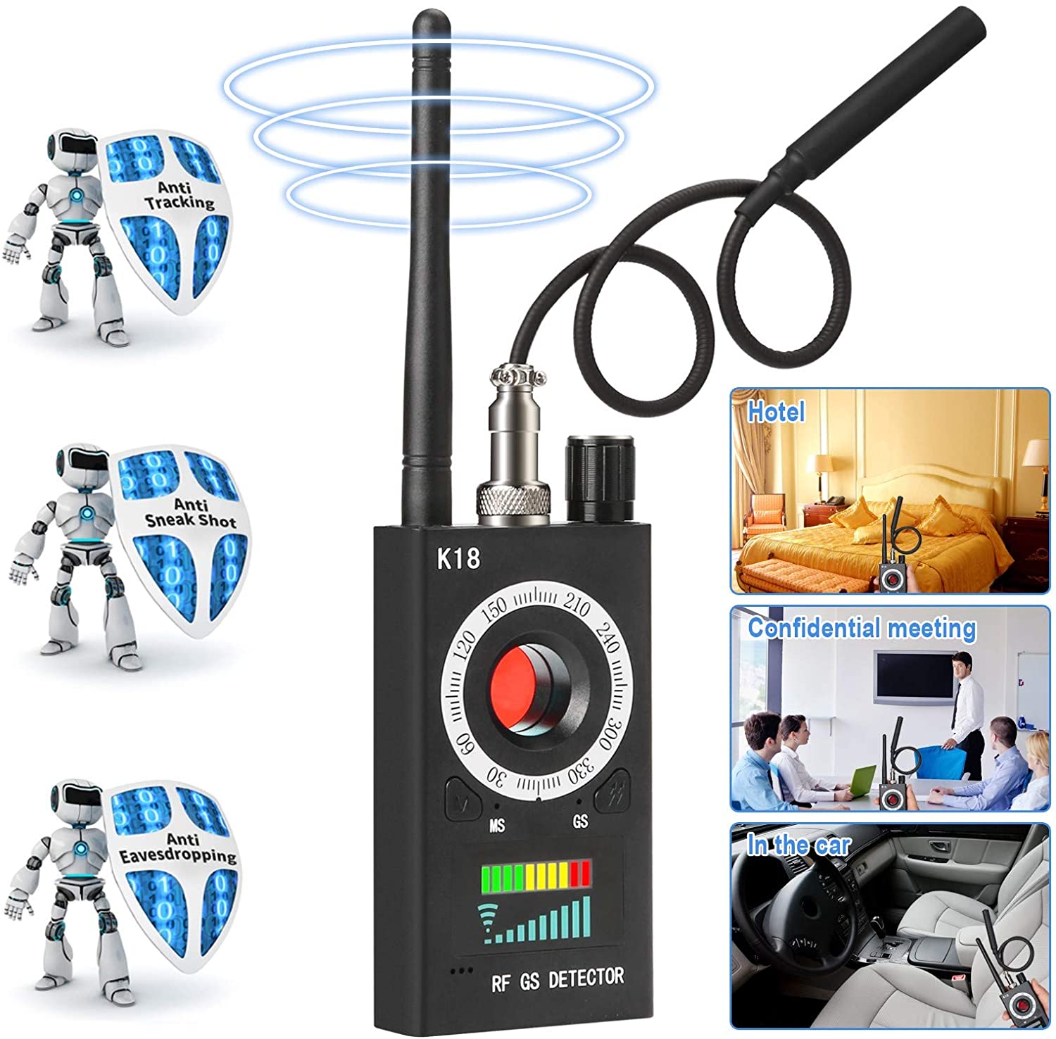 Hidden Camera Detector & Camera Finder, GPS Bug detector