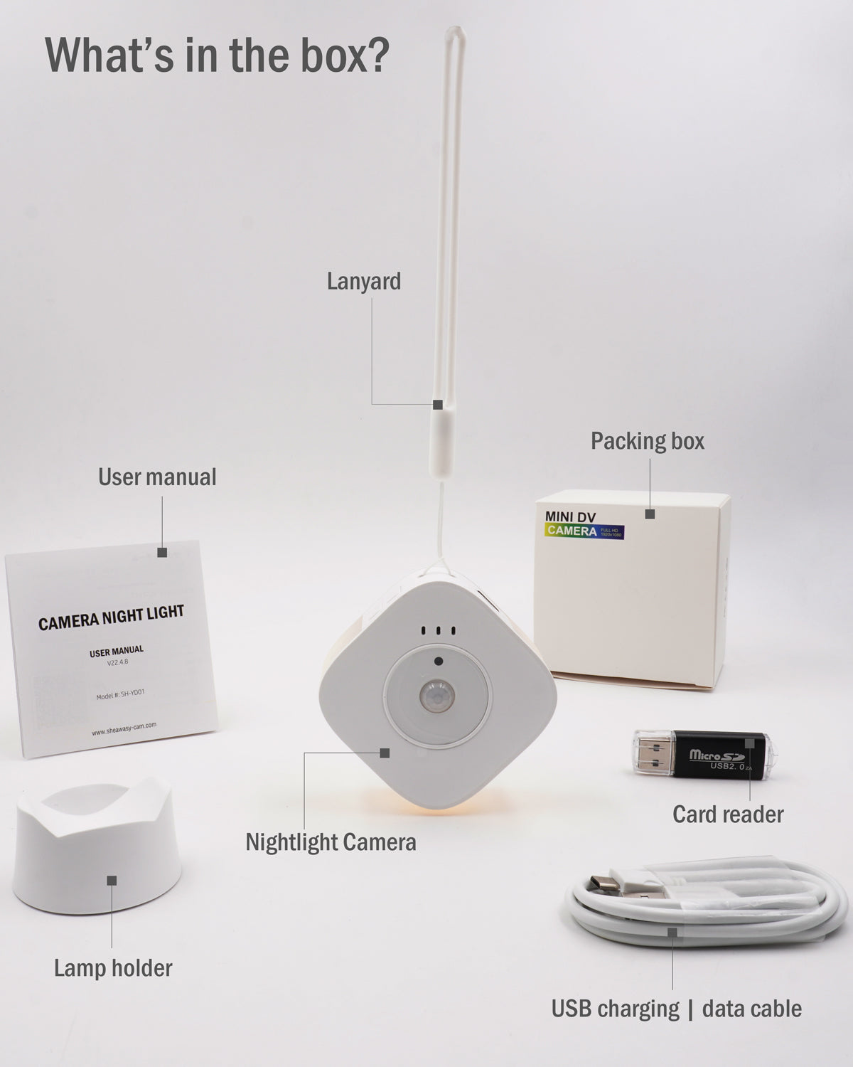 Hidden Camera for Home Security, Motion Activated, Long Battery Life, Nanny, Elder Care, Baby Room Use