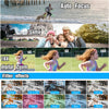 Digital Camera Pink, 4K Vlogging Camera, Vintage Camera, Autofocus 64MP 18X Digital Zoom Compact Point and Shoot Digital Cameras for Boys and Girls, Teens, Beginner, 32GB Included, Pink