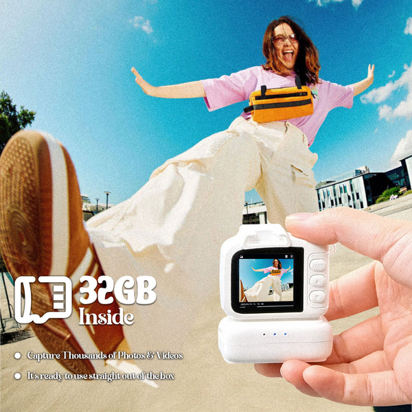 Mini Camera Keychain, Mini Retro Digital Camera, Y2K Camera, Wide Angle Lens, 1.4