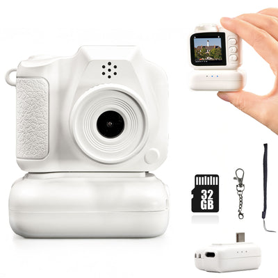 Mini Camera Keychain, Mini Retro Digital Camera, Y2K Camera, Wide Angle Lens, 1.4