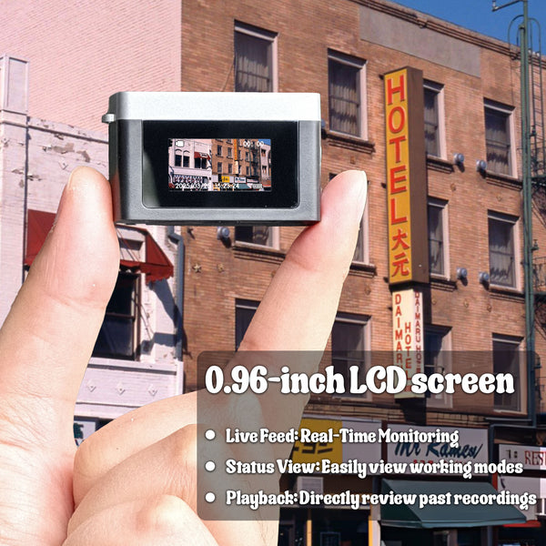 Mini Digital Keychain Camera, Mini Retro Camera, Feel of Old 90s Photographs, Keychain Size, Birthday Gifts, 32GB Included(Black)