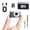 Mini Digital Keychain Camera, Mini Retro Camera, Feel of Old 90s Photographs, Keychain Size, Birthday Gifts, 32GB Included(Black)