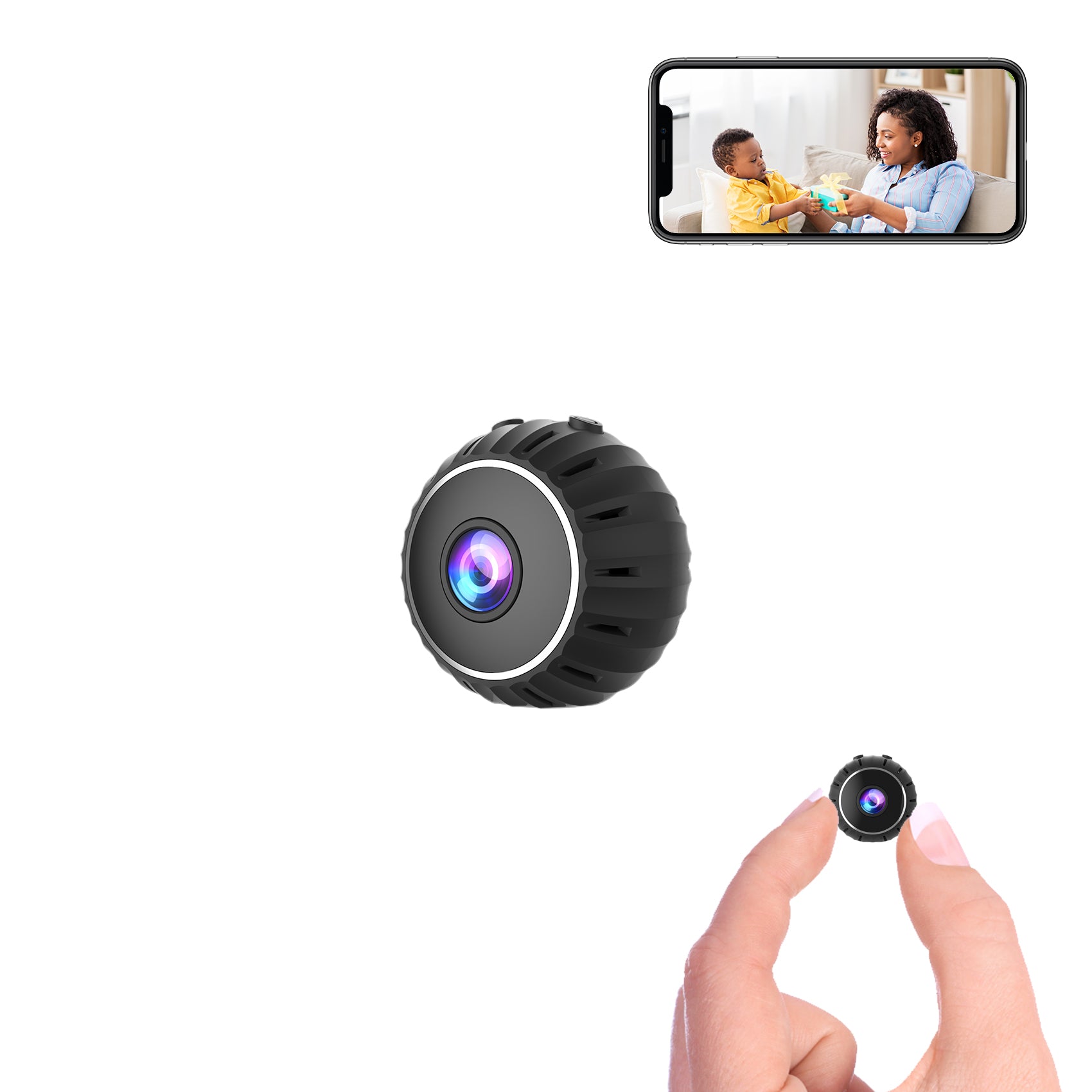 Mini WiFi Spy Camera Wireless Baby Monitor Nanny Cam Indoor Video