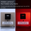 Hidden Camera Detector Hidden Camera Finder Hidden Device Detector Pocket Sized Anti Spy Detector For Airbnb, Hotels, Bathrooms