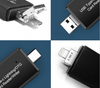 3 in 1 Micro SD Card Reader Portable Memory Card Reader